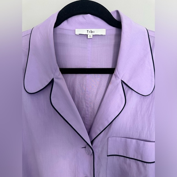 TIBI Cotton Jumper in Lavender size Medium - Picture 3 of 6